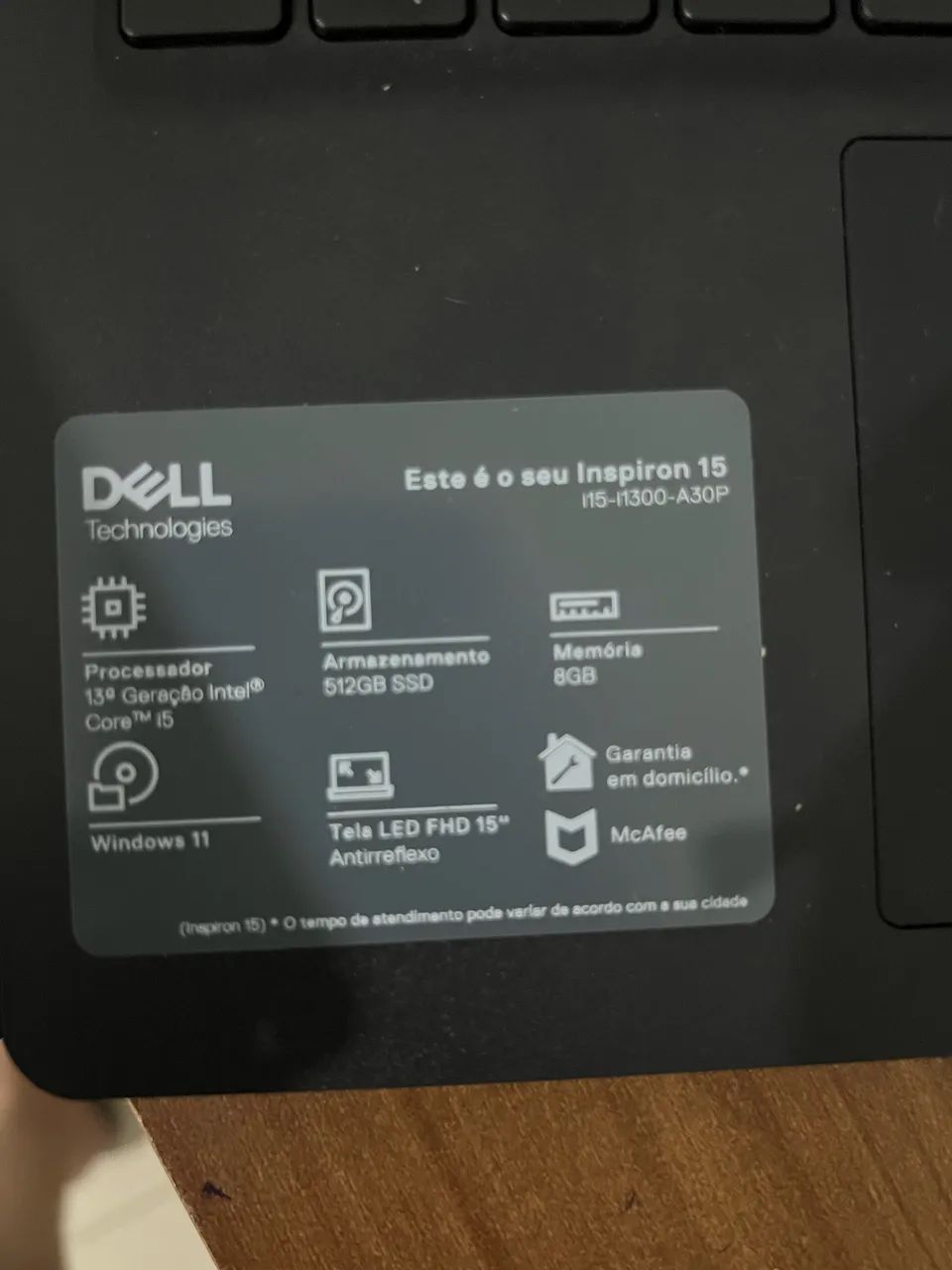 Notebook Dell Inspiron 15