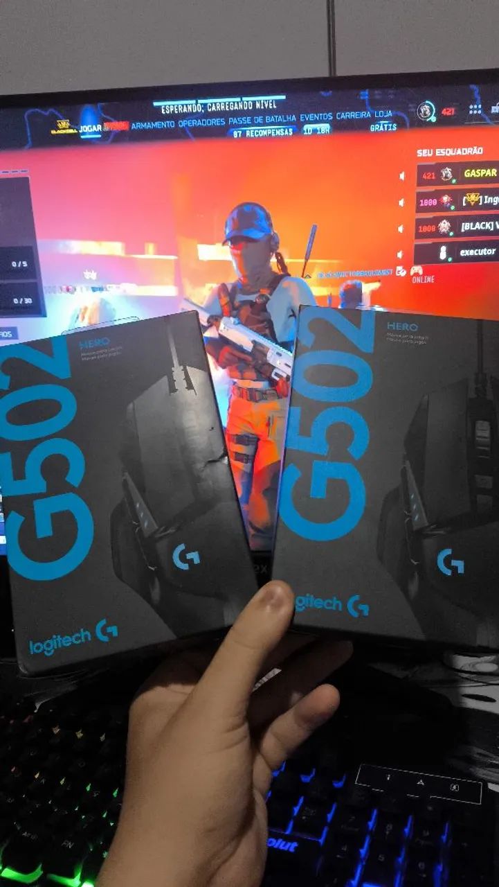 Mouse Logitech G502 Hero Aceito Troca 