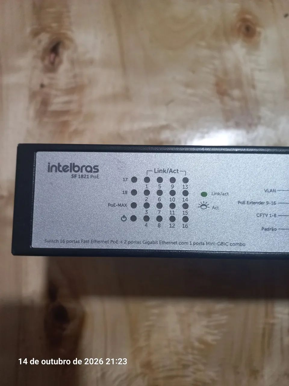 Switch Intelbras SF 1821 PoE - Foto 3