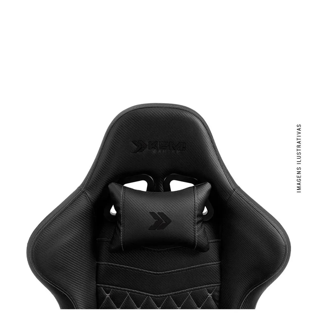 Cadeira Gamer KBM! GAMING Tempest CG600, Preta, Com Almofadas, Descanso Para Pernas - Foto 6