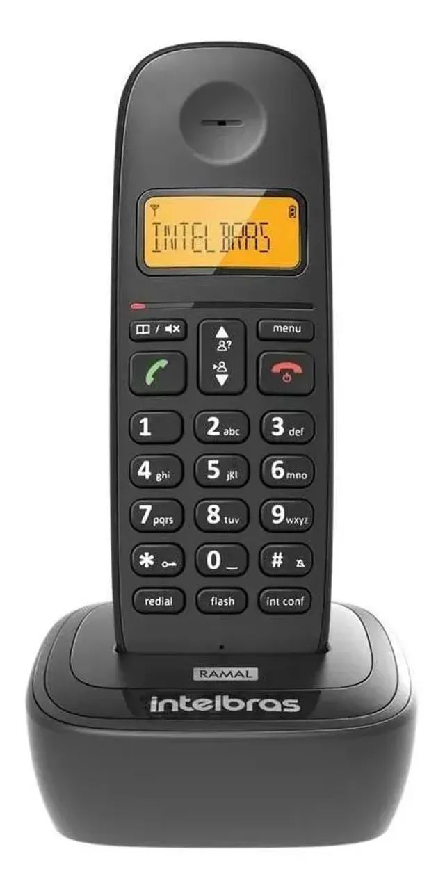Ramal Telefone Sem Fio Ts 2511 Preto Intelbras Preto - Foto 2