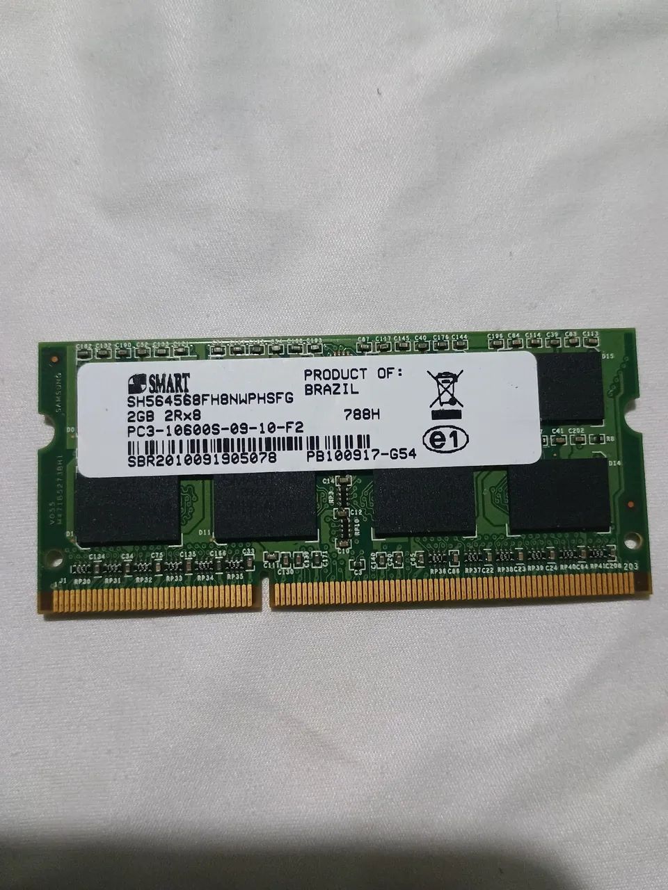 Memória RAM 2GB notebook 