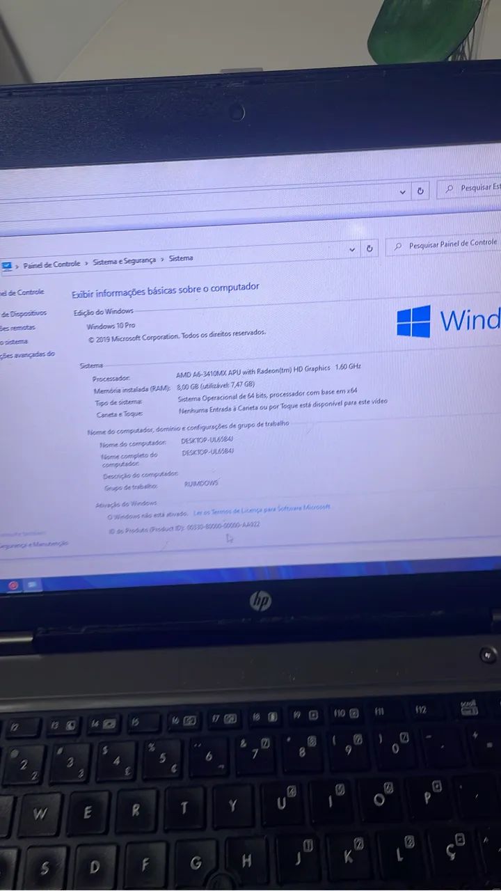 NOTEBOOK HP 8RAM TOP EXCELENTE PARA FACULDADE E ESTUDOS OFFICE ATIVADO - Foto 4