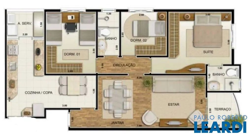 APARTAMENTO - SANTA MARIA - SP - Foto 3