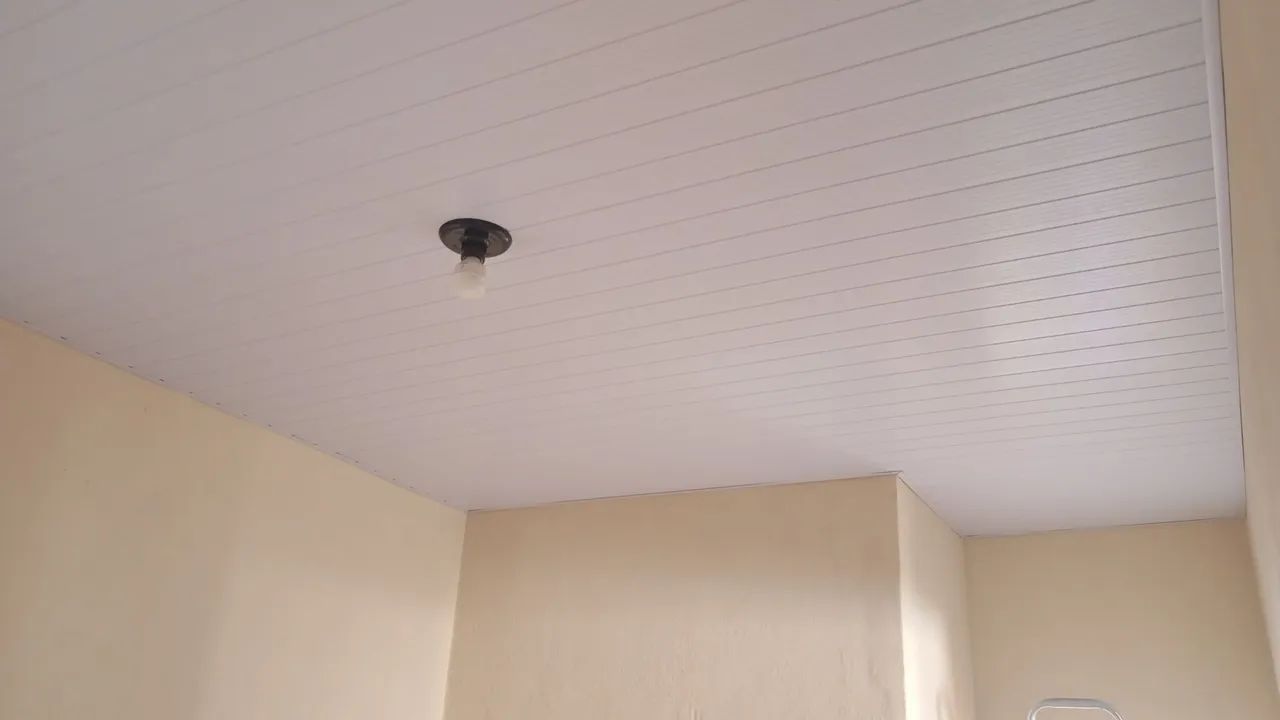 Forro PVC branco tradicional 