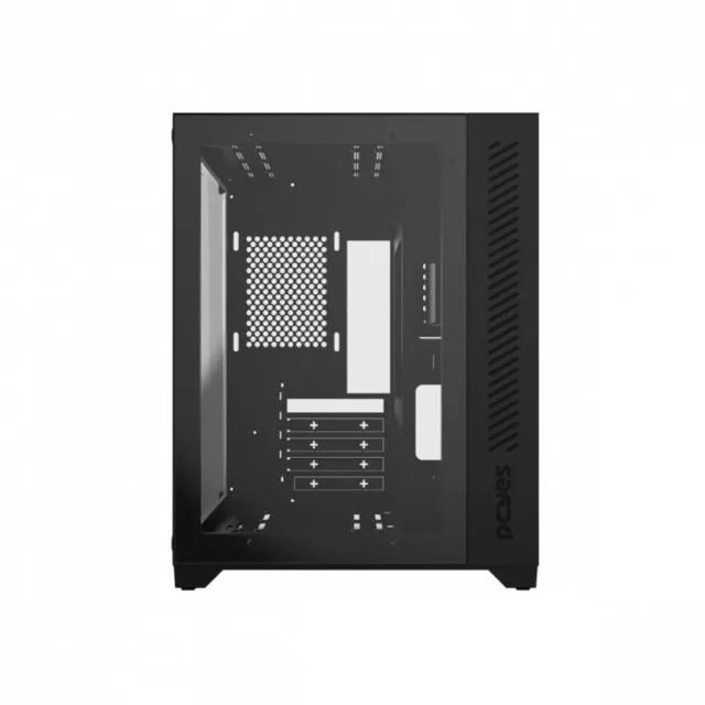 GABINETE GAMER FORCEFIELD BLACK VULCAN MATX (FANS NÃO INCLUSAS) NOVO LACRADO!! - Foto 3