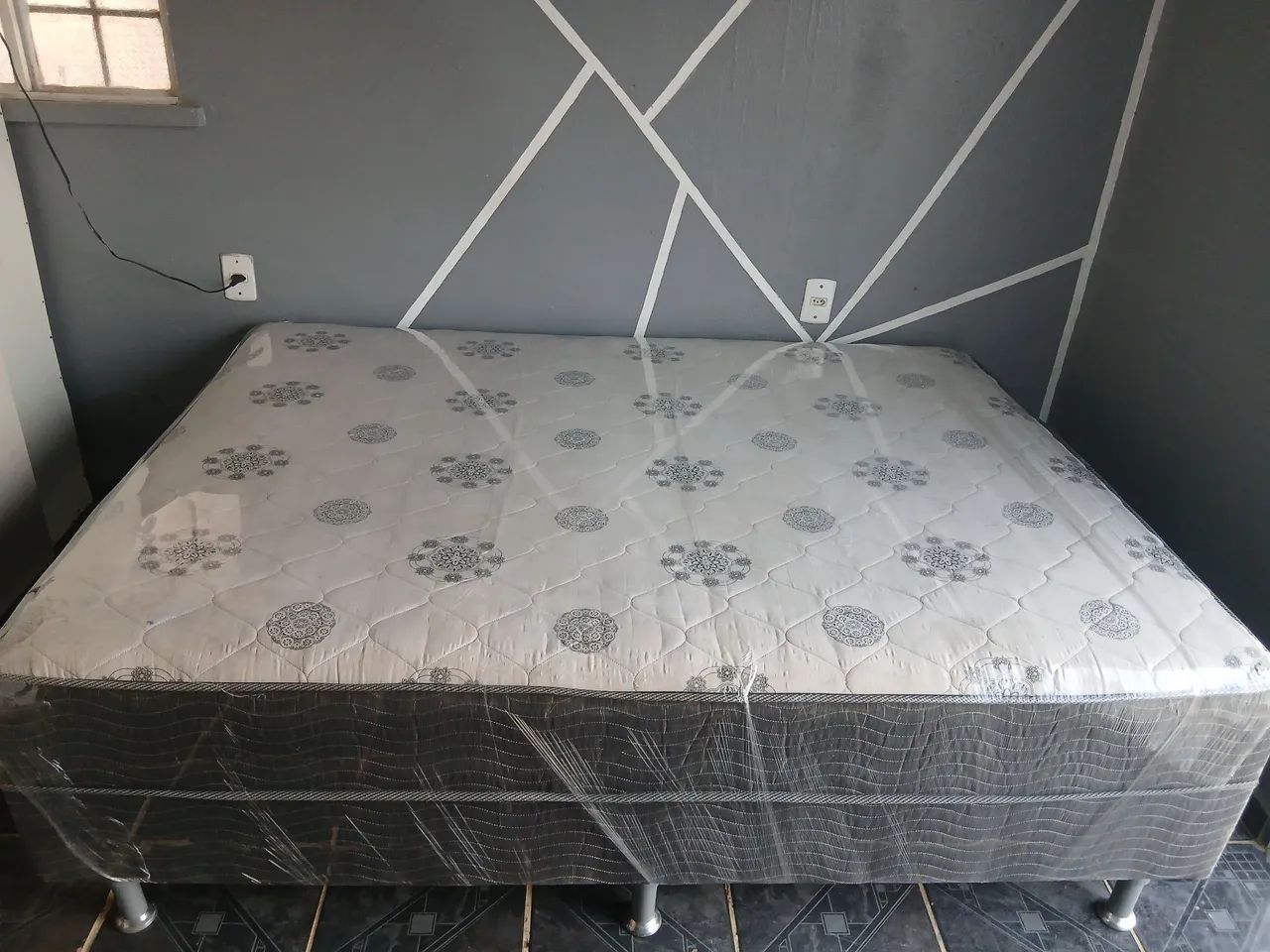 Cama box casal de espuma higienizada - Foto 2