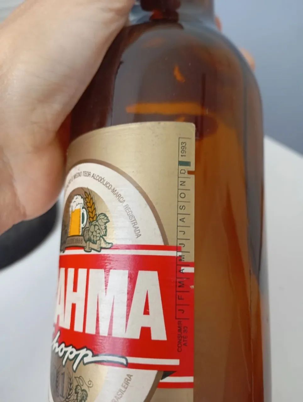 Garrafa de Brahma antiga 600ml - Foto 3