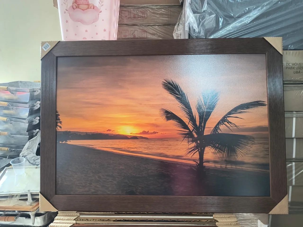 Quadro leão 90x60cm - Foto 5