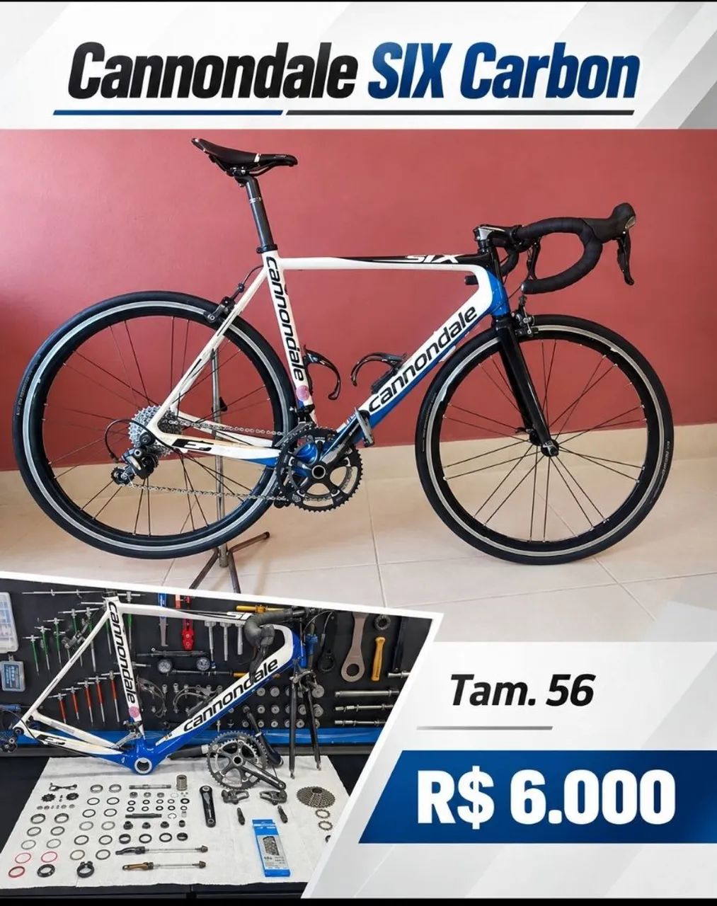 Bicicleta Cannondale Six Carbon