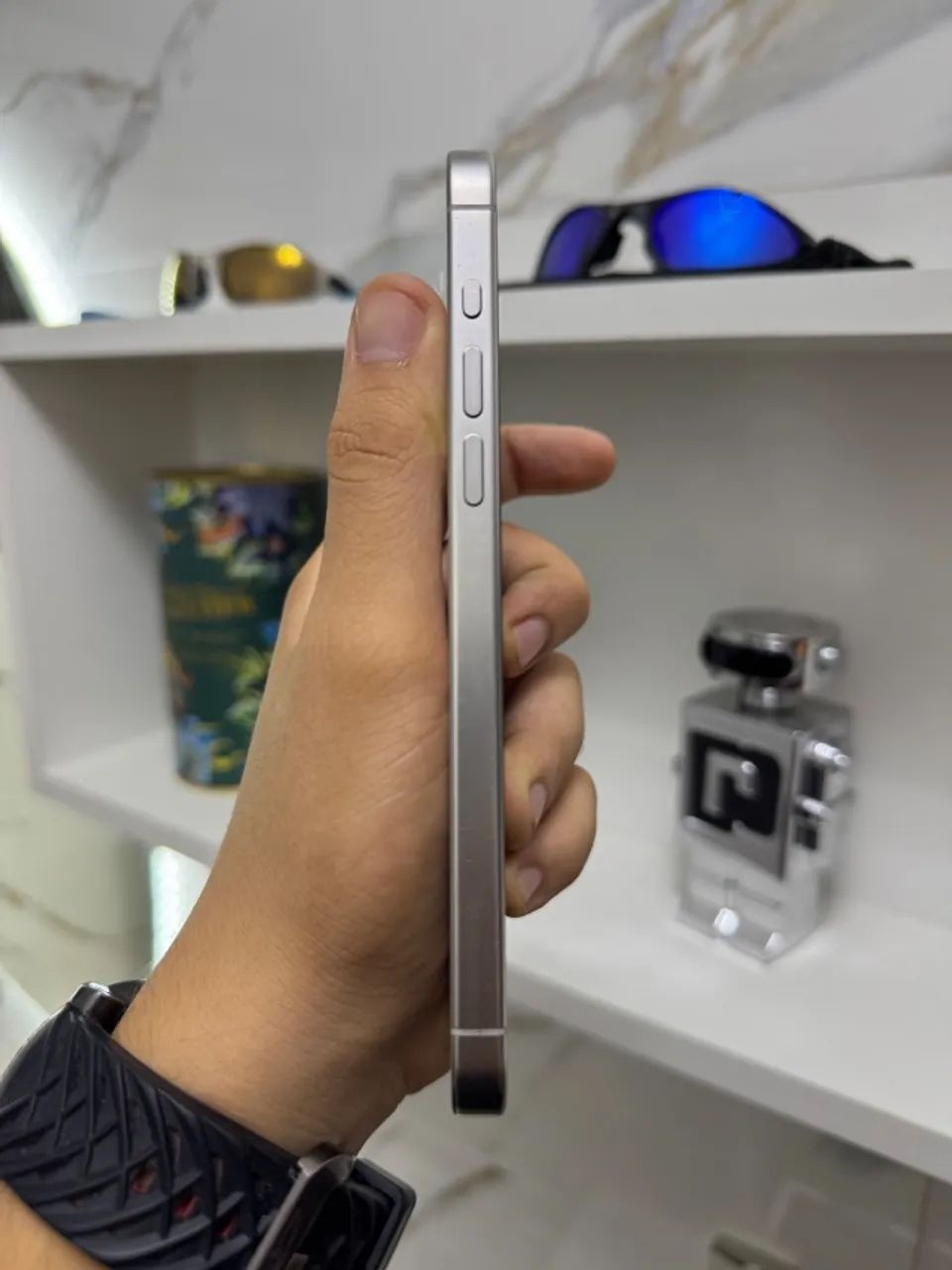 iPhone 15 Pro Max 256GB Branco Titânio - 87% Bateria - Com Nota