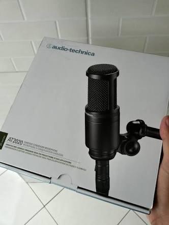 Microfone condensador para estudio AT-2020 - Audio Técnica