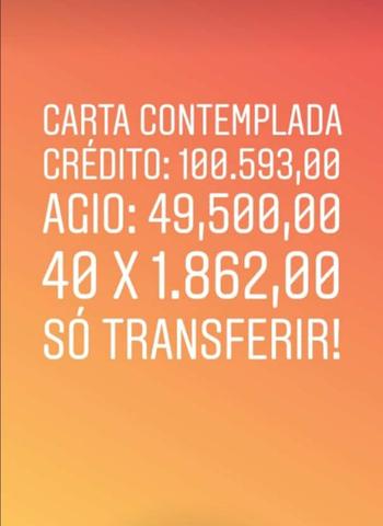 Carta de crédito contemplada, 2017 - Carros, vans e 