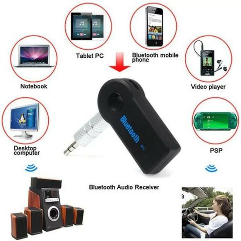 Adaptador Bluetooth Transmissor Conexão Auxiliar Mp3 Audio