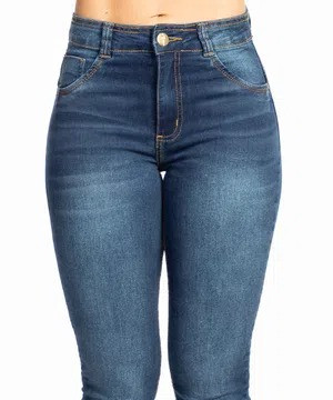 calça jeans com strech feminina