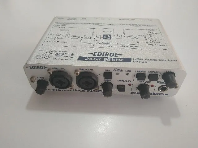 Interface De Áudio Roland Edirol Ua25 -Em perfeitpo funcionamento