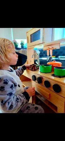 Mini Cozinha Infantil Em madeira  - Foto 2