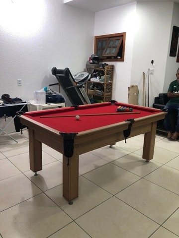 Mesa de Sinuca Campo de Jogo em Madeira 1,87 x 1,01 Carlin Bilhares Cód:  C2V21Q16 - Esportes e ginástica - São Luiz do Paraitinga 1131774983