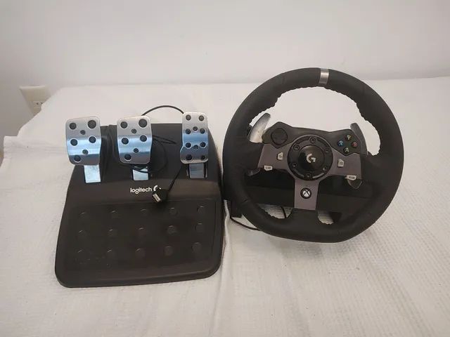 Volante Logitech G923 com pedal + Câmbio Driving Force Shifter para X-box -  Faz a Boa!