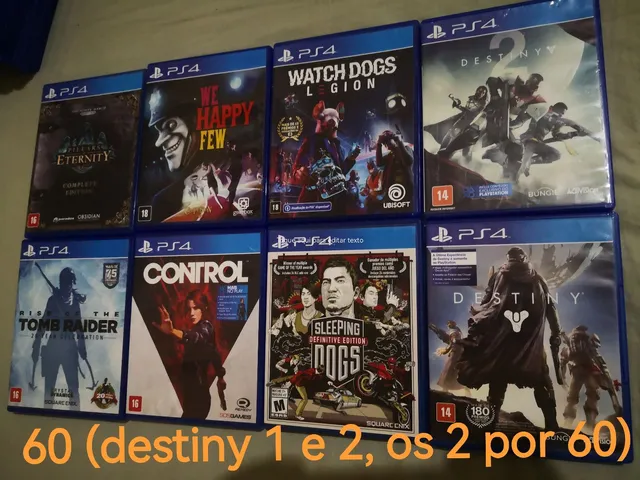 Mídia Física Jogo Destiny A Coletânea Ps4 Novo em Promoção - GAMES &  ELETRONICOS