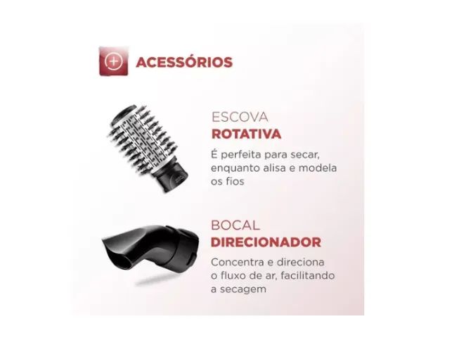 Escova Secadora Black Gold Argan Es-10 1200w Mondial **Ler anúncio** - Foto 4