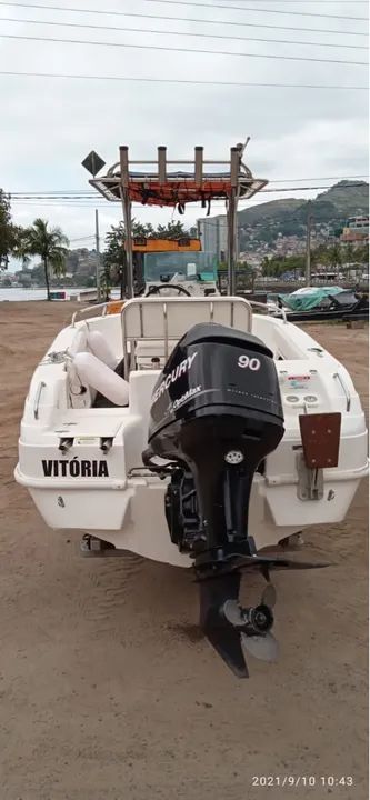 Lancha fishing sea crest 185 mercury optimax 90hp 2011 - Foto 5