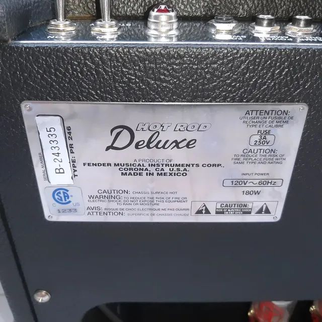 Amplificador Fender Hot Rod De Luxe, 40w valvulado Made in Mexico - Foto 2