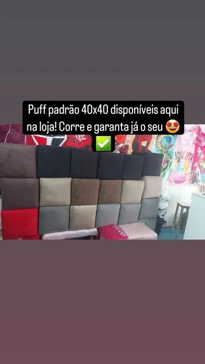 Puff padrão 40x40  - Foto 4
