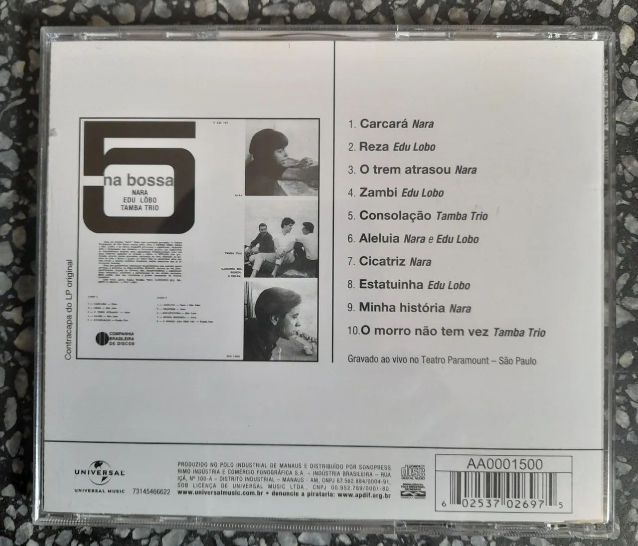 Cd 5 na bossa (com Nara Leão, Edu Lobo e Tamba trio) - Foto 2
