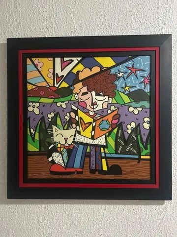 Quadro Romero Britto com certificado - Foto 2