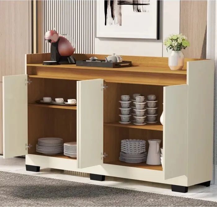 BUFFET 4 PORTAS PINTURA UV SUPER DESIGN!!! TOT37 - Foto 4