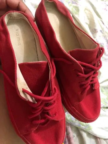 Sapato via mia vermelho  - Foto 2