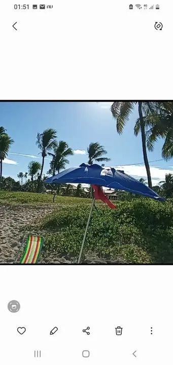 1Guarda-sol e 2 cadeiras de alumínio- ótimo estado