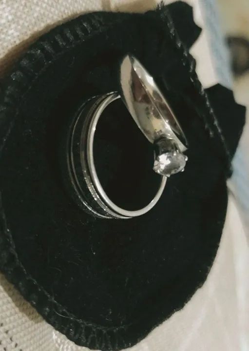 Par de aliança unissex - Foto 2