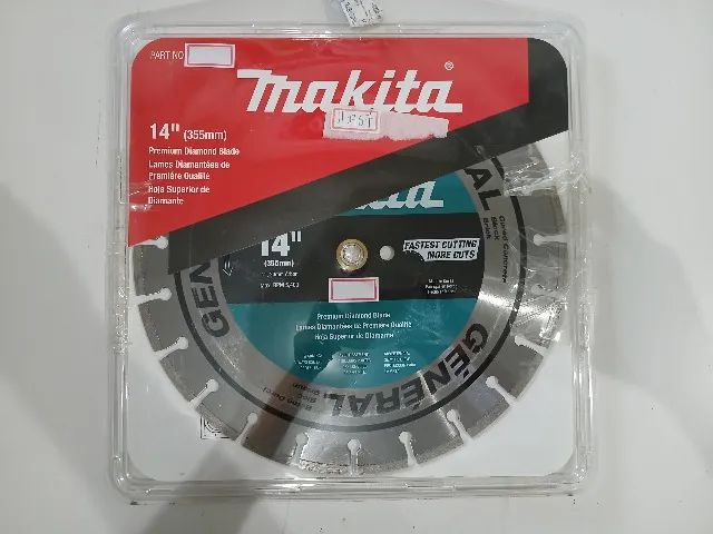 Serra diamantada de 14 polegadas para máquina Clipper com furo central de 1 polegada e fur