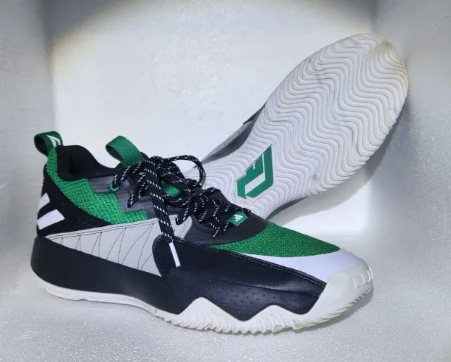Tênis Basquete Adidas Dame Extply 2.0 - Verde+Branco 43 BR - Foto 2