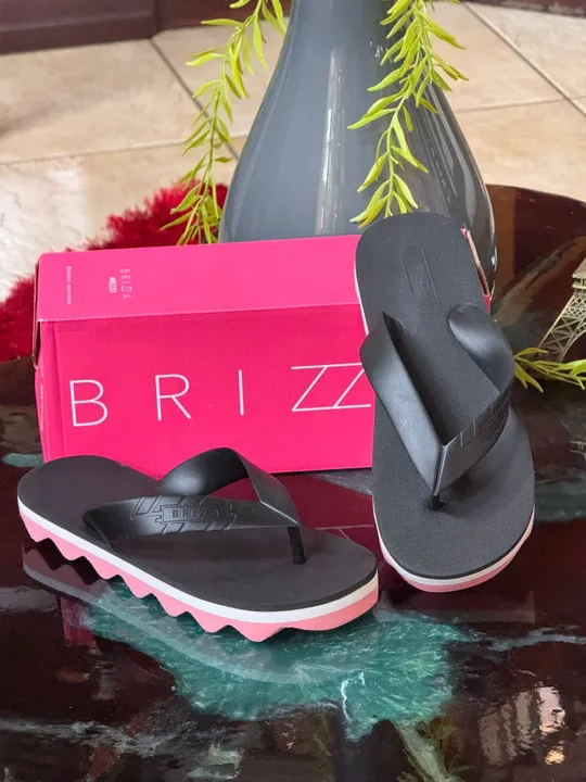 Chinelo Arezzo Feminino Flatform Preto Novo
