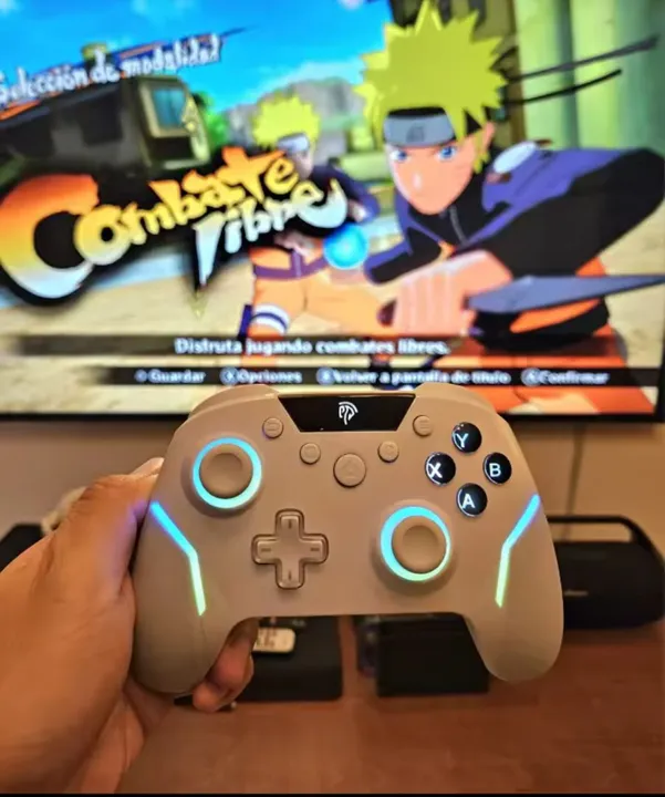 Controle Wireless EasySMX X20 Hall Effect Botões Mecânicos RGB Bluetooth