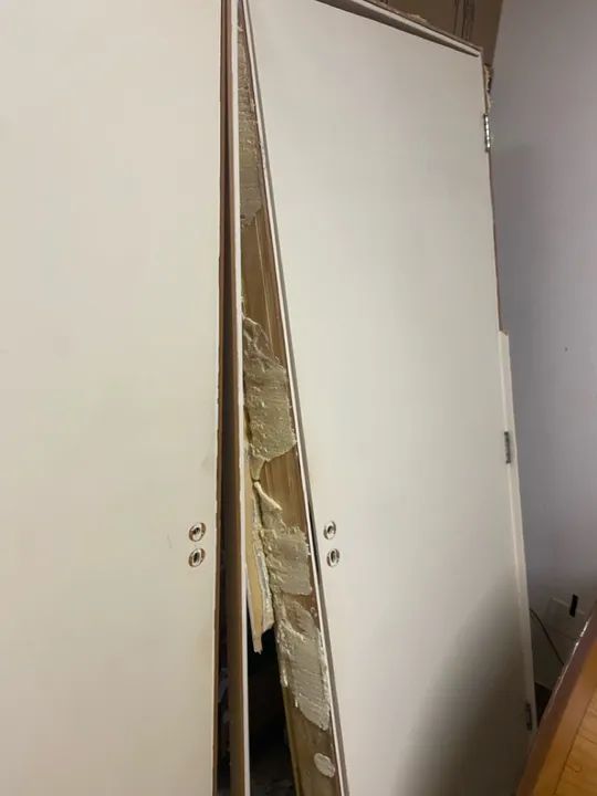 Porta branca de madeira - seminovo - Foto 2