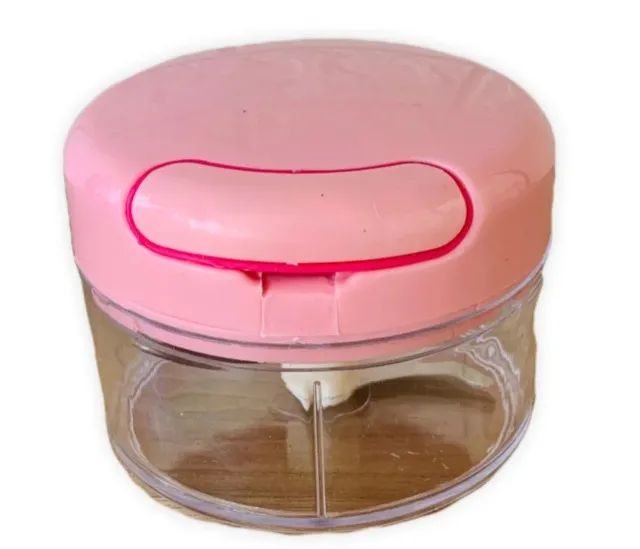 Mini Processador De Alim Manual 2 Lam 150ml 9cmx9cm Cor De Rosa Crs-1351 - Foto 6
