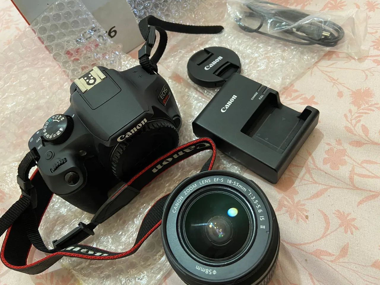 Câmera Canon EOS Rebel T6 + Lente 18-55mm - Foto 4
