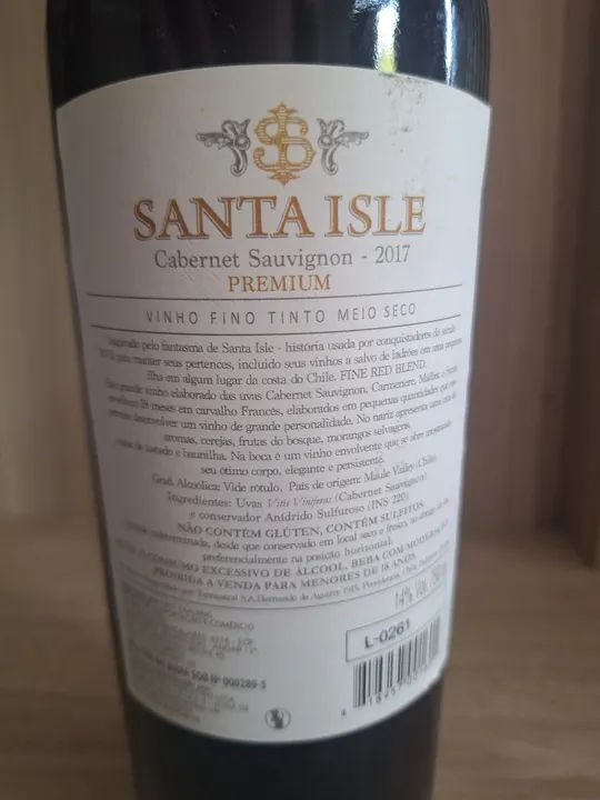 Vinho Santa Isle - Cabernet Sauvignon  - Premium - Foto 3