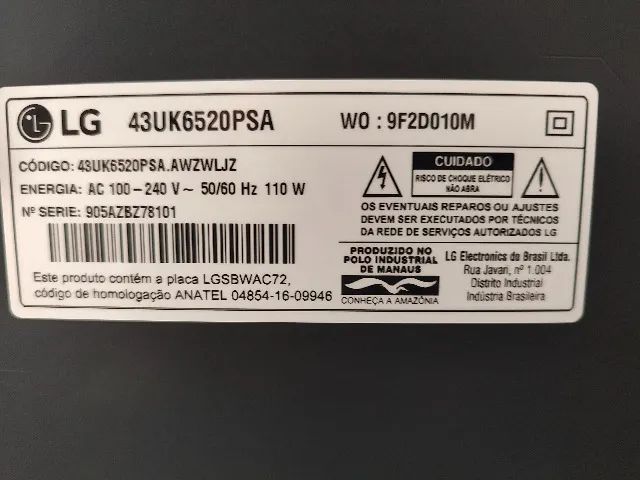 Tv LG 4k 43 Polegadas Semi-nova - Foto 4