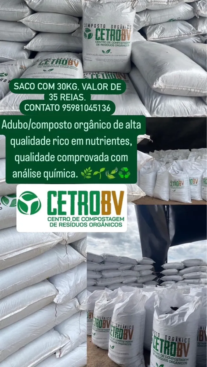 Adubo Orgânico de Alta Qualidade - 30kg