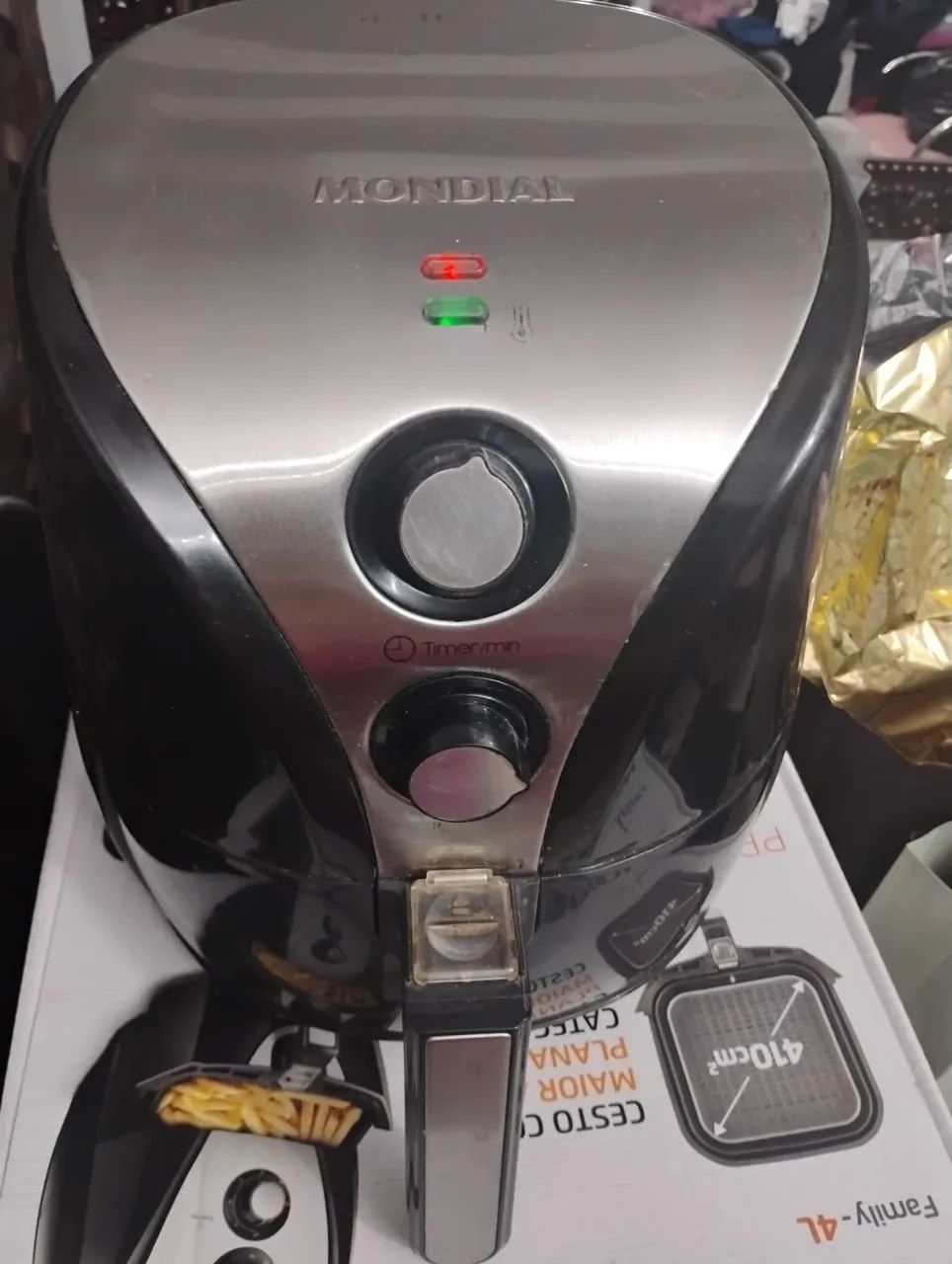 Fritadeira Elétrica Air Fryer Mondial Premium  1500W - Foto 3