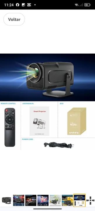 Projetor Magicubic -MINI- Hy320 wi-fi 4k Android Bivolt - Foto 4