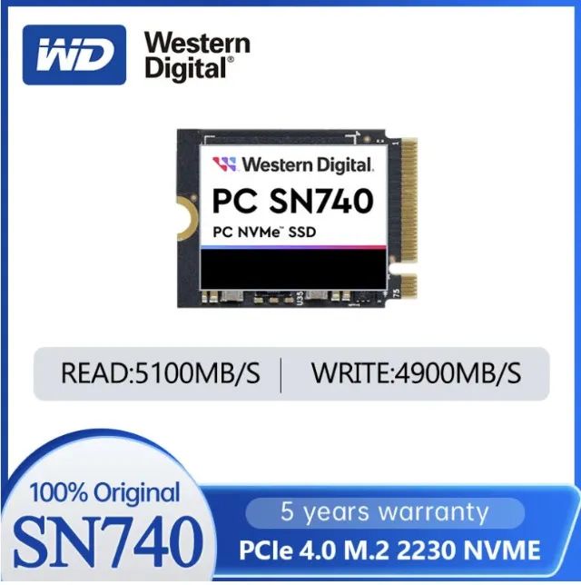  SSD Western Digital WD SN740 1TB M.2 2230 Pci-e Gen4 NMVe | Steam Deck | Asus Rog Ally - Foto 3