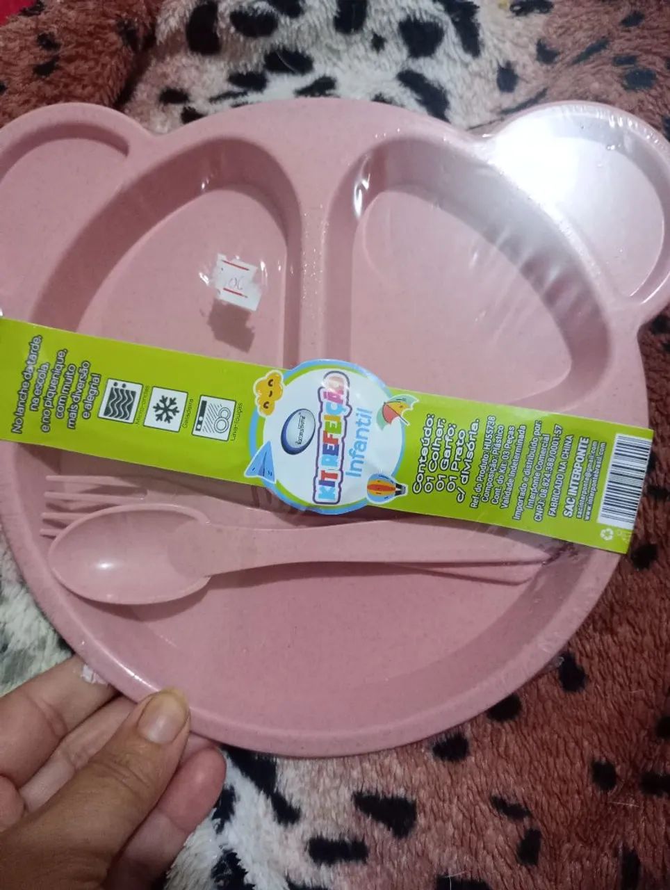 Prato infantil de silicone em formato de urso - Foto 2