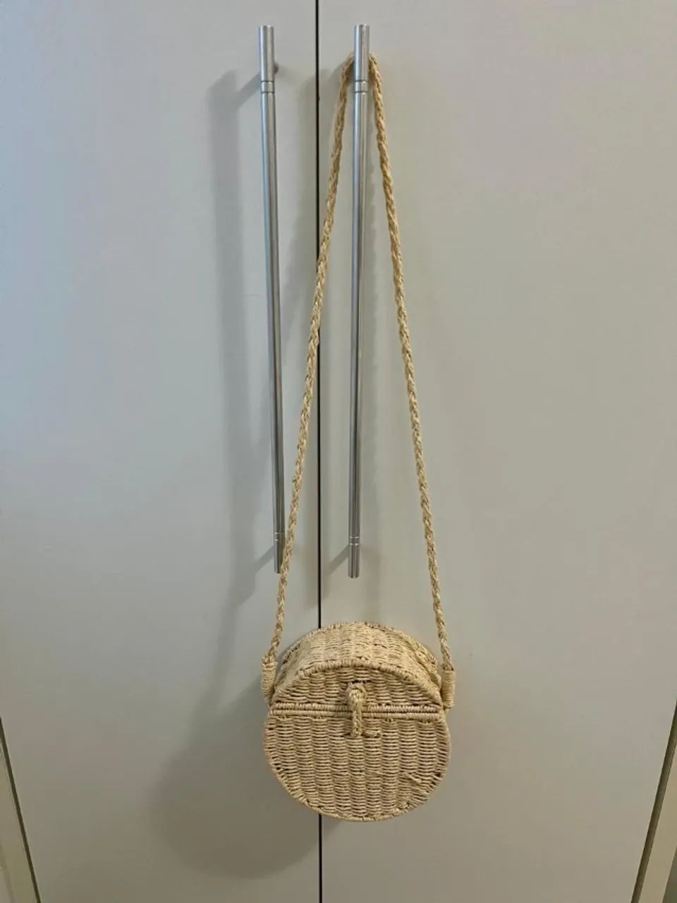 bolsa de palha redonda