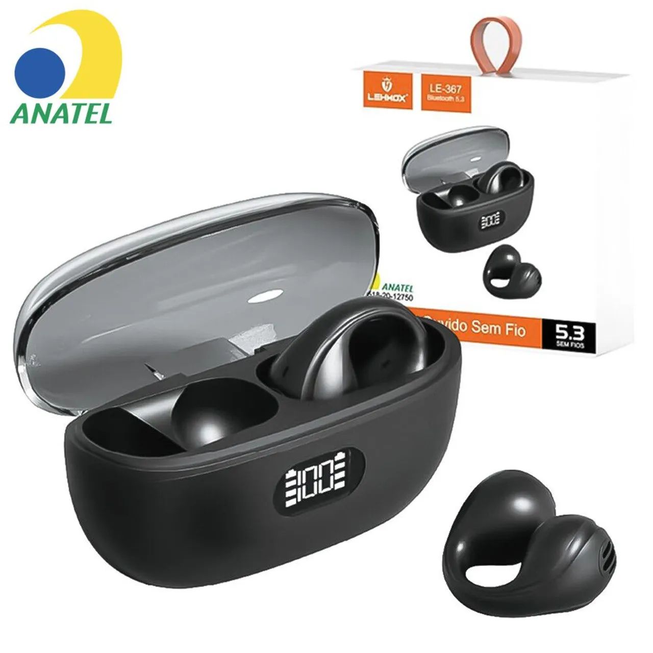 Fone de ouvido bluetooth de condução óssea  - Foto 3